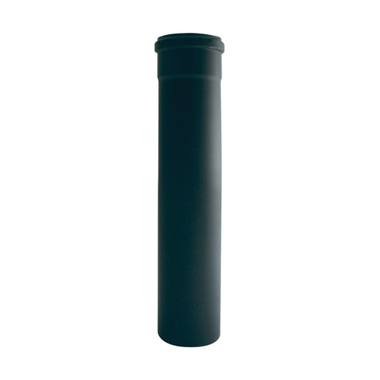 Bricocenter TUBO ACCIAIO PELLET L 1000 DIA.80 MM NERO SPESSORE 1.2MM SMALTATO