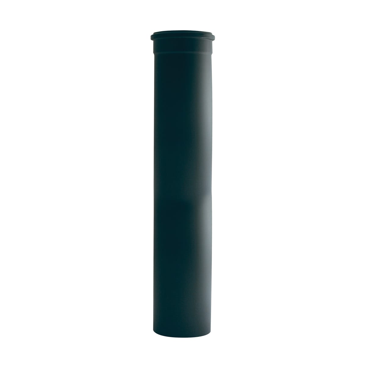 Bricocenter TUBO ACCIAIO PELLET SPESSORE 1.2MM L500  DIA80 MM SMALTATO  NERO