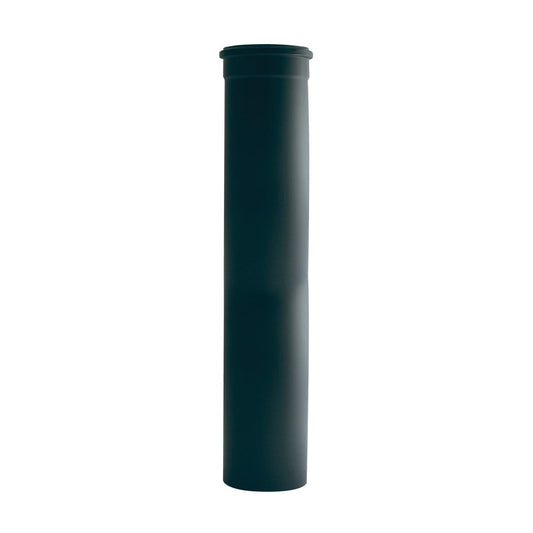 Bricocenter TUBO ACCIAIO PELLET SPESSORE 1.2MM L500  DIA80 MM SMALTATO  NERO