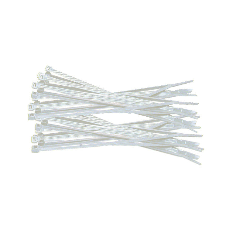 WHITE CABLE TIES 5.5X350MM 100 PIECES