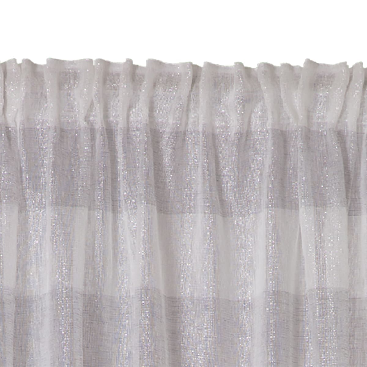 GOLDY SILVER FILTER CURTAIN 140X300 CM HIDDEN LOOP AND WEBBING