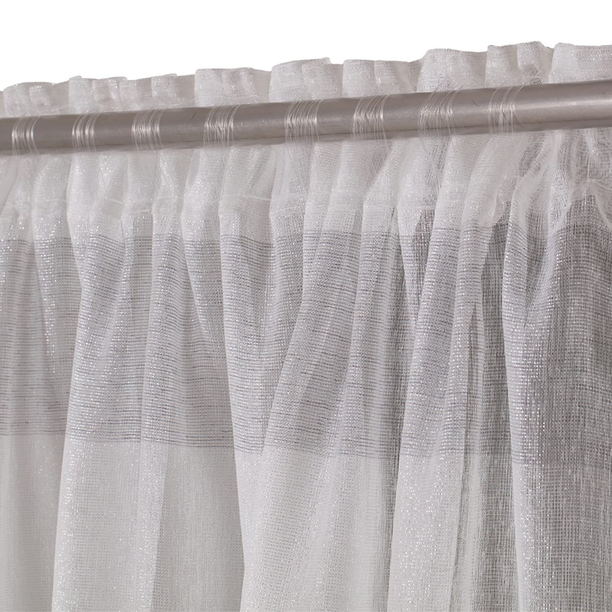 GOLDY SILVER FILTER CURTAIN 140X300 CM HIDDEN LOOP AND WEBBING