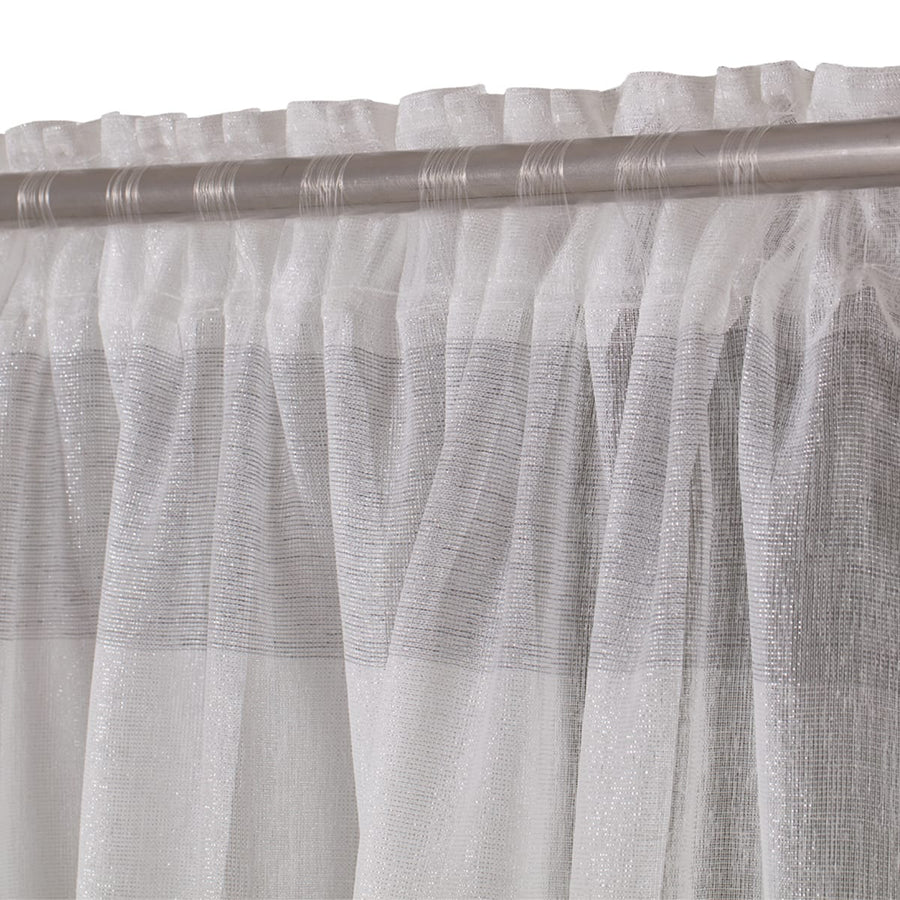 Bricocenter GOLDY SILVER FILTER CURTAIN 140X300 CM HIDDEN LOOP AND WEBBING