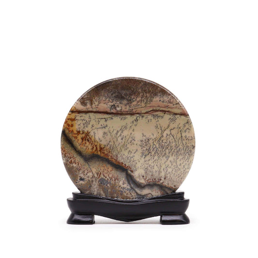 Bliss Guohua Picture Stones - Disc - 100mm (approx 140gm)