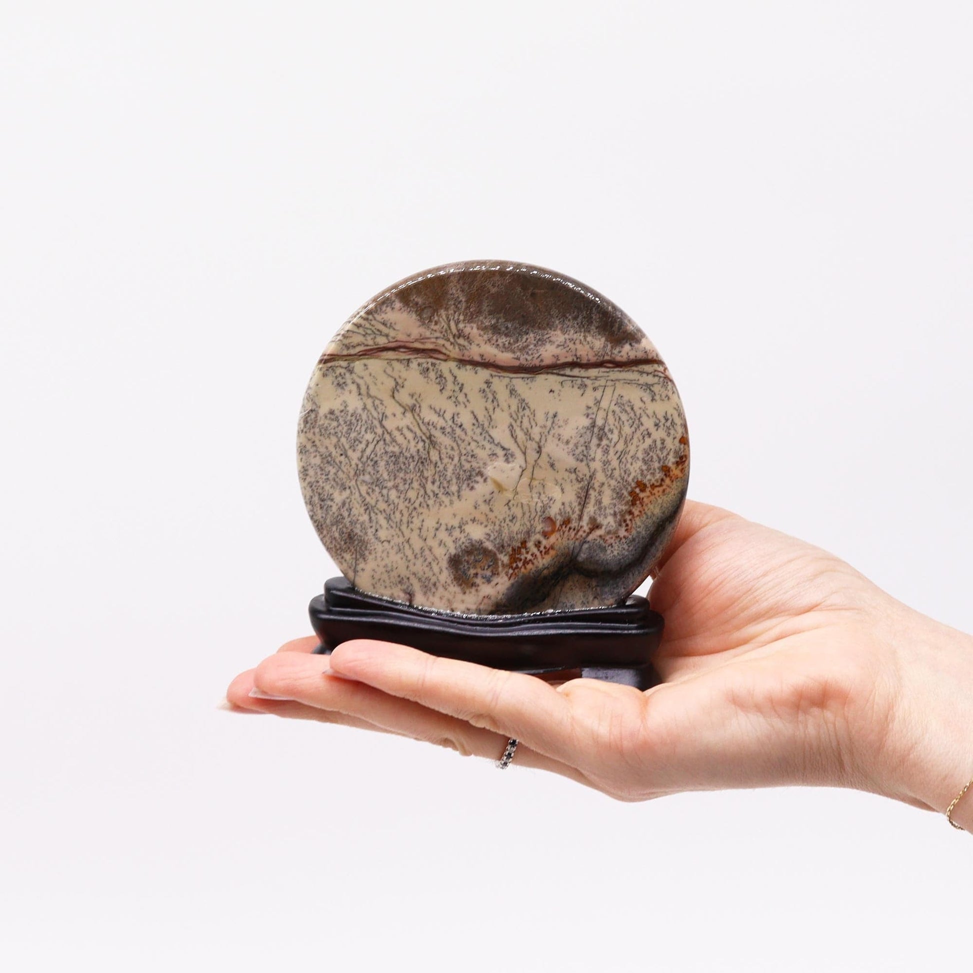 Bliss Guohua Picture Stones - Disc - 100mm (approx 140gm)