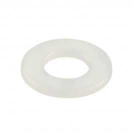 NYLON MEDIUM FLAT WASHER 4 MM, 15 PIECES