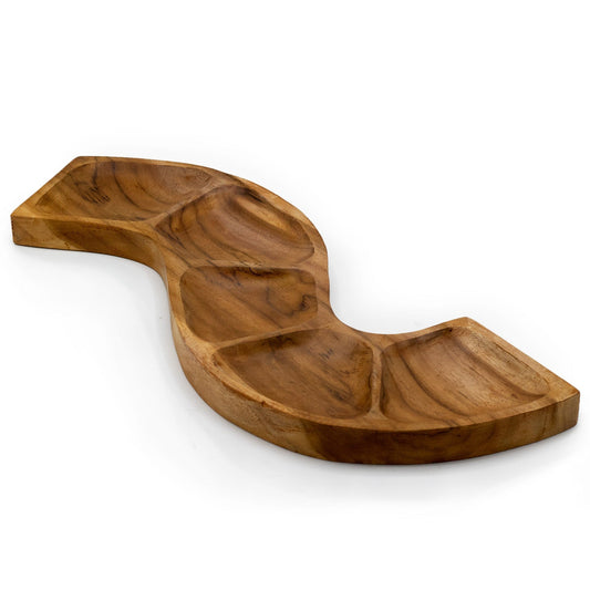 Bliss Snake Shaped Teak Bowl Aprox 55cm