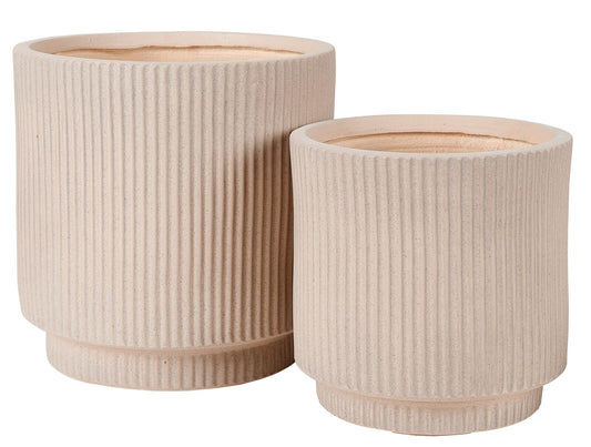 Casa ROMA CREME S/2 GARDEN POT 2SIZ