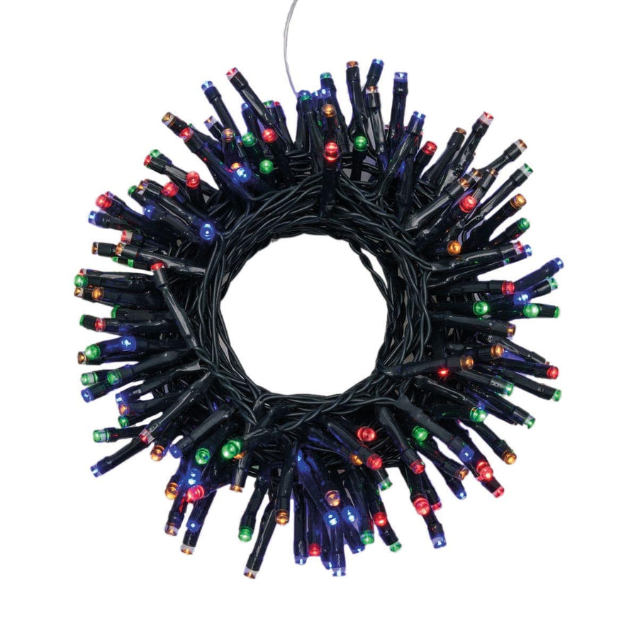 Bricocenter 180 led light chain multi color battery operated