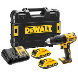 DEWALT COMPACT IMPACT DRILL/DRIVER 2 SPEED 18V 2 X 2AH BRUSHLESS MOTOR