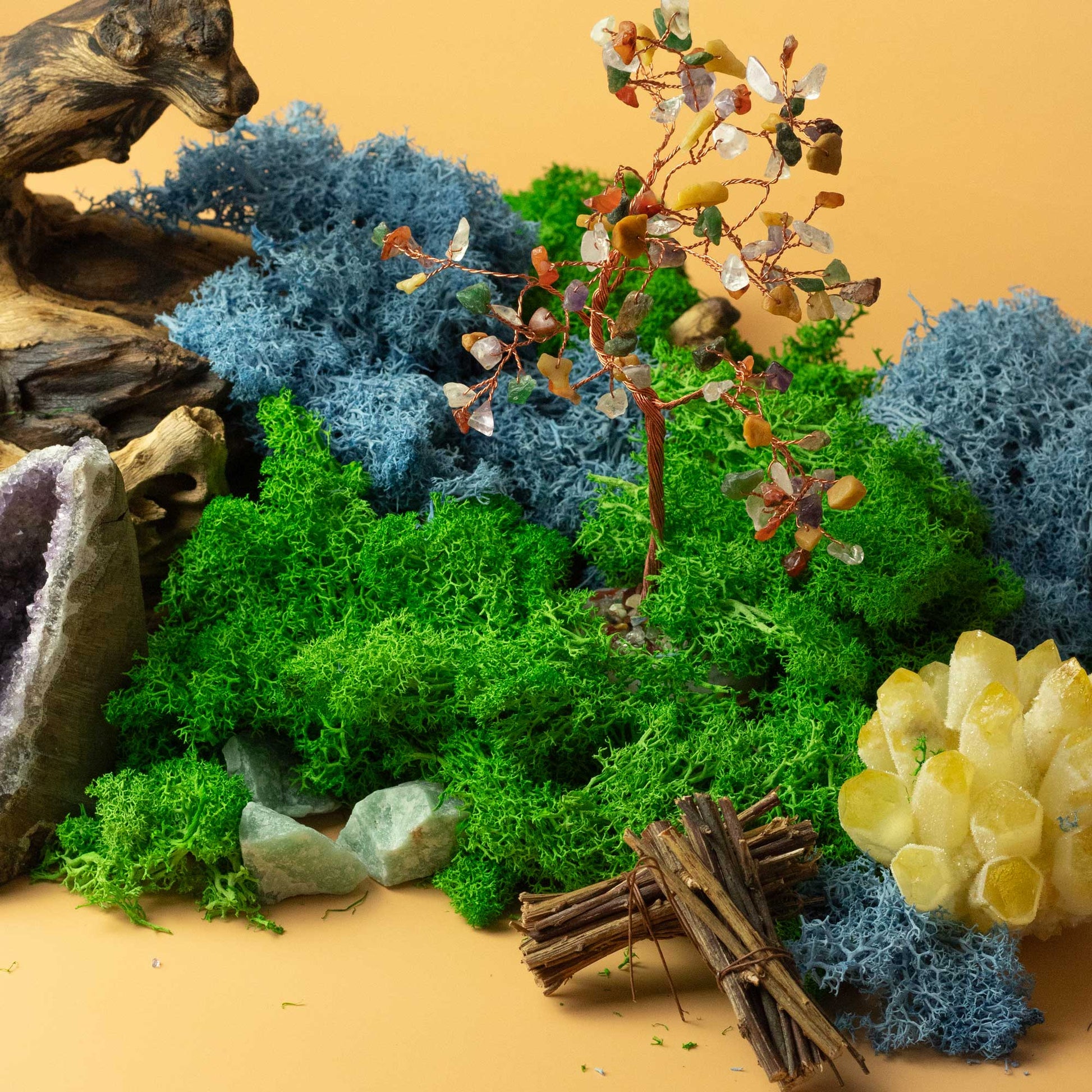 Bliss Quality Decoration Reindeer Moss - Charcol Grey - 635g Box