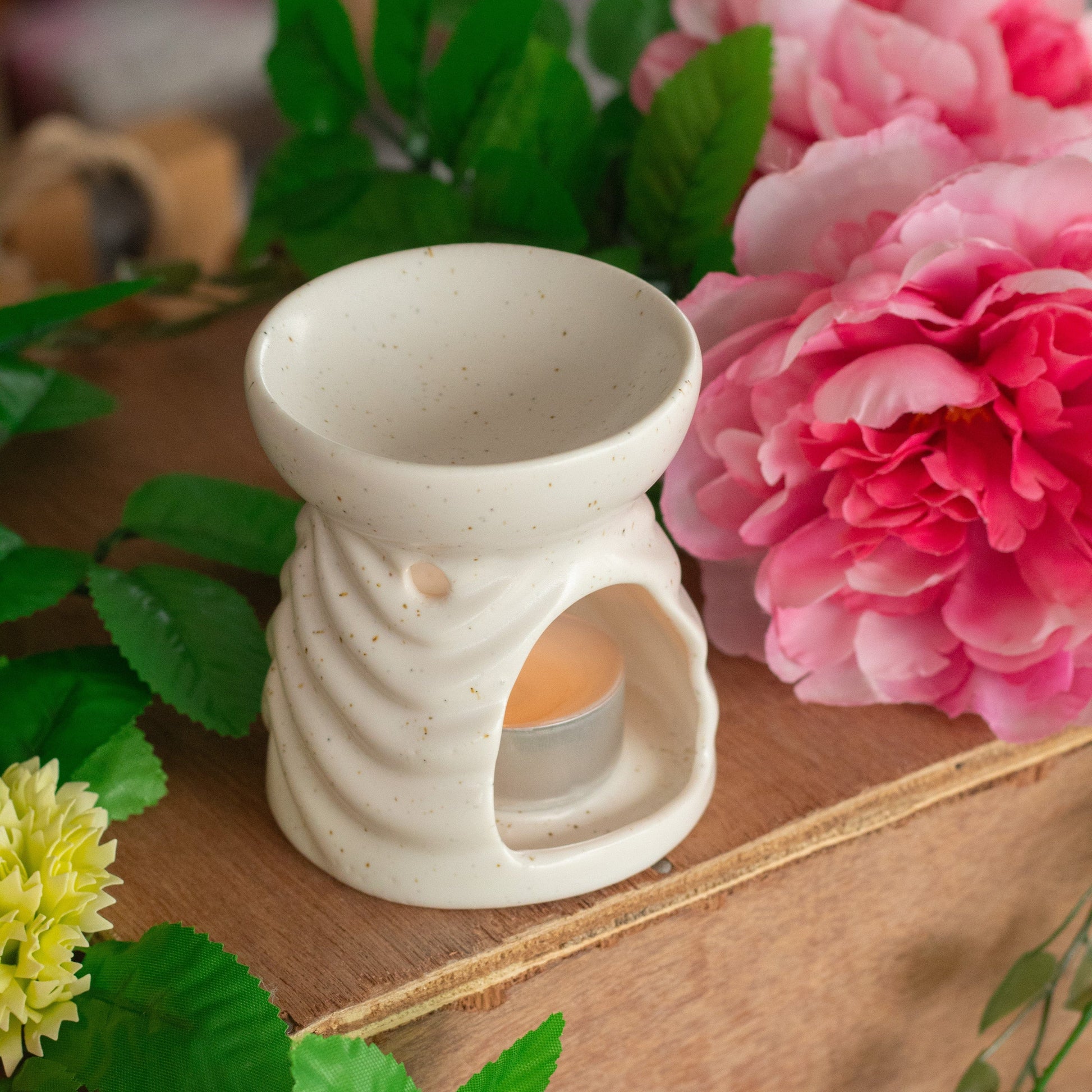 Bliss Oil Burner Geometric - Ivory