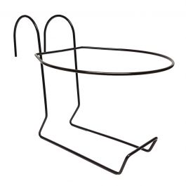 ROUND VASE HOLDER DIAMETER 26 CM GUNMETAL