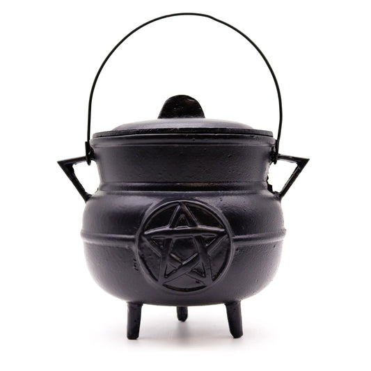 Bliss Huge Cast Iron Cauldron with Pentagon 21x15cm