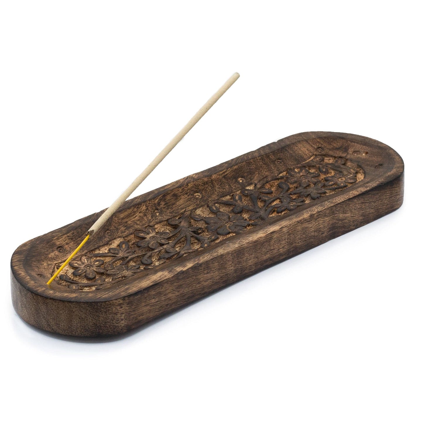 Bliss Large Incense Tray 30x10cm - Flower Design