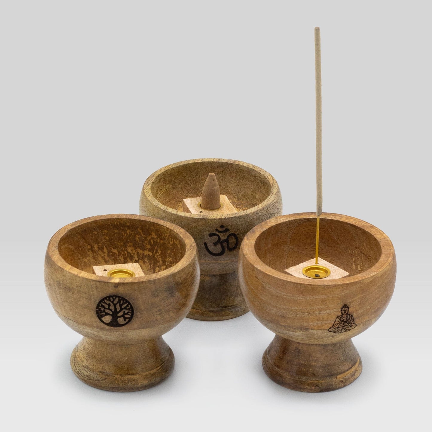 Bliss Lrg Ritual Bowl Incense Cone Holder 11x10 cm - Buddha