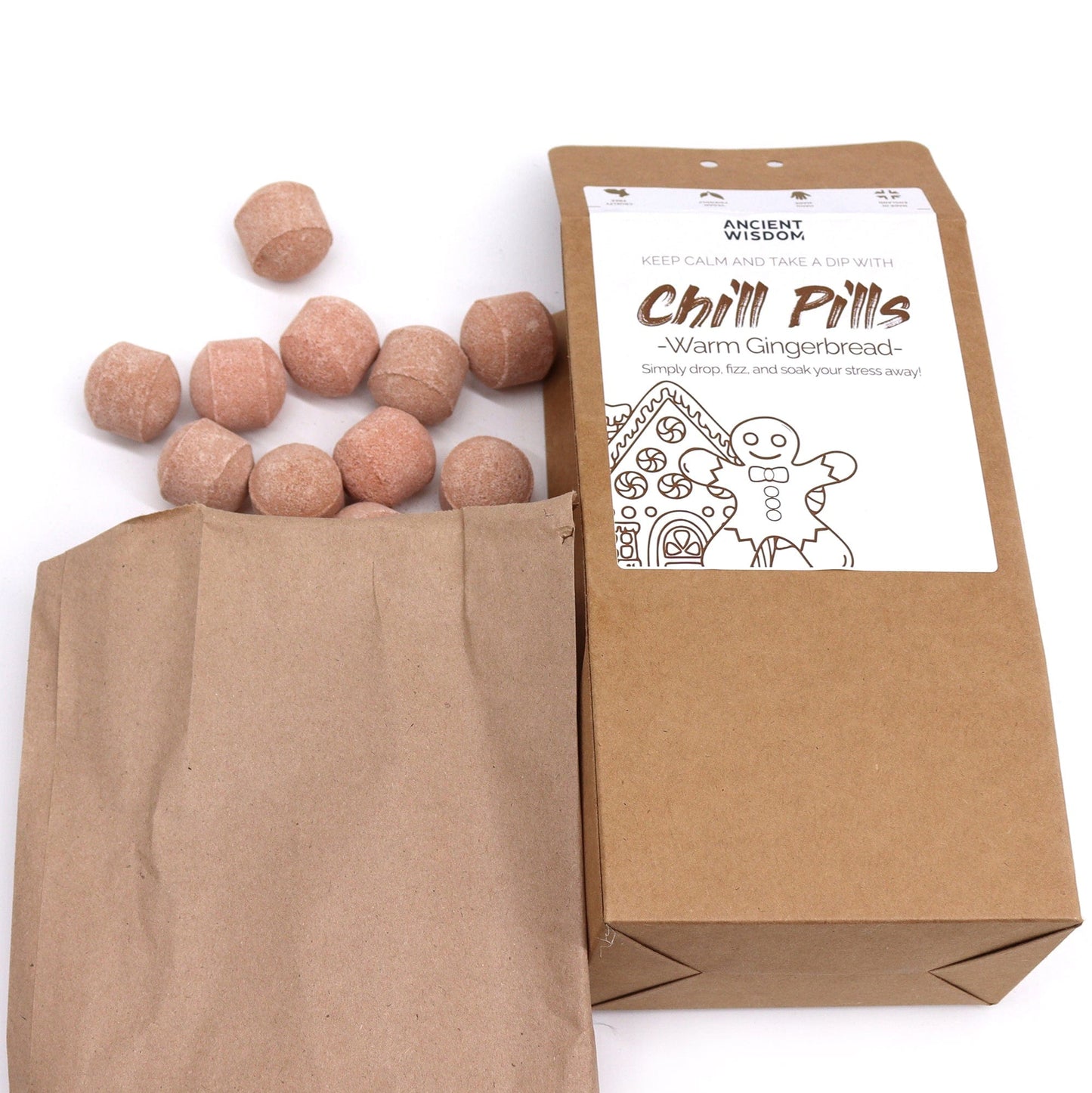 Bliss Chill Pills Gift Pack 350g - Warm Gingerbread