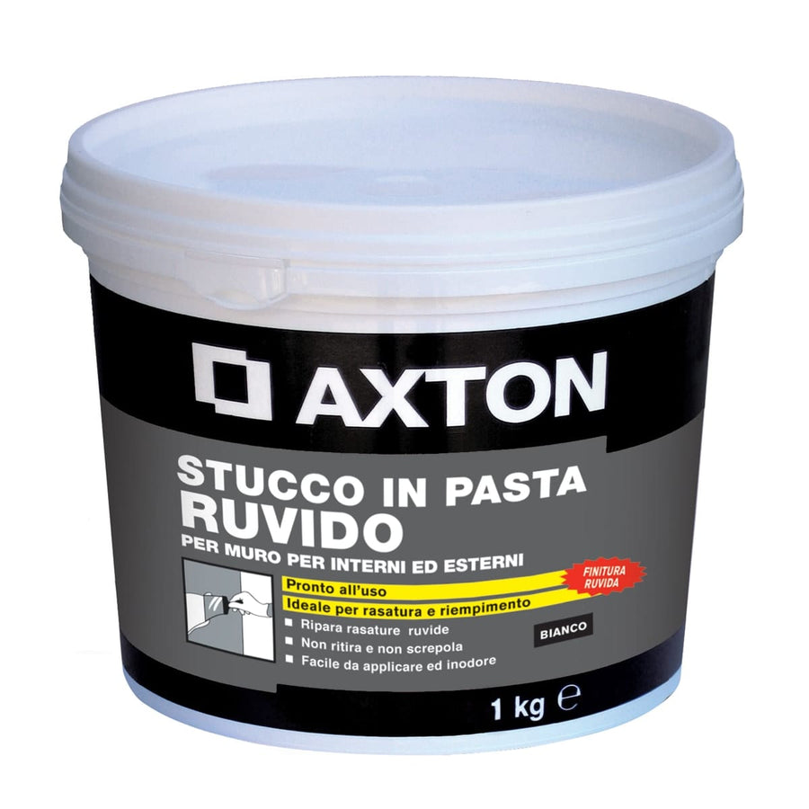 Bricocenter AXTON WHITE ROUGH FILLER PASTE FOR INTERIOR/EXTERIOR USE 1 KG