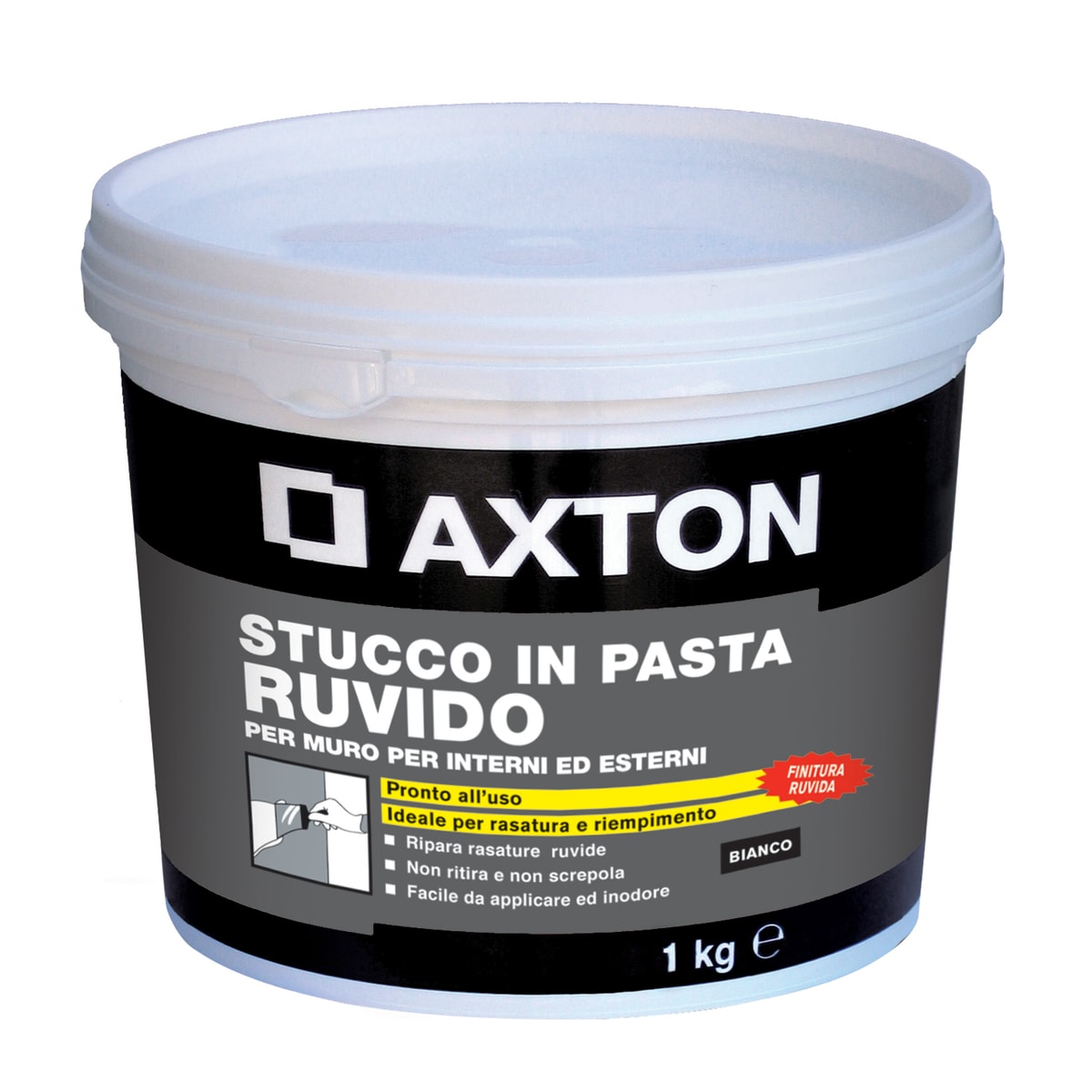 AXTON WHITE ROUGH FILLER PASTE FOR INTERIOR/EXTERIOR USE 1 KG