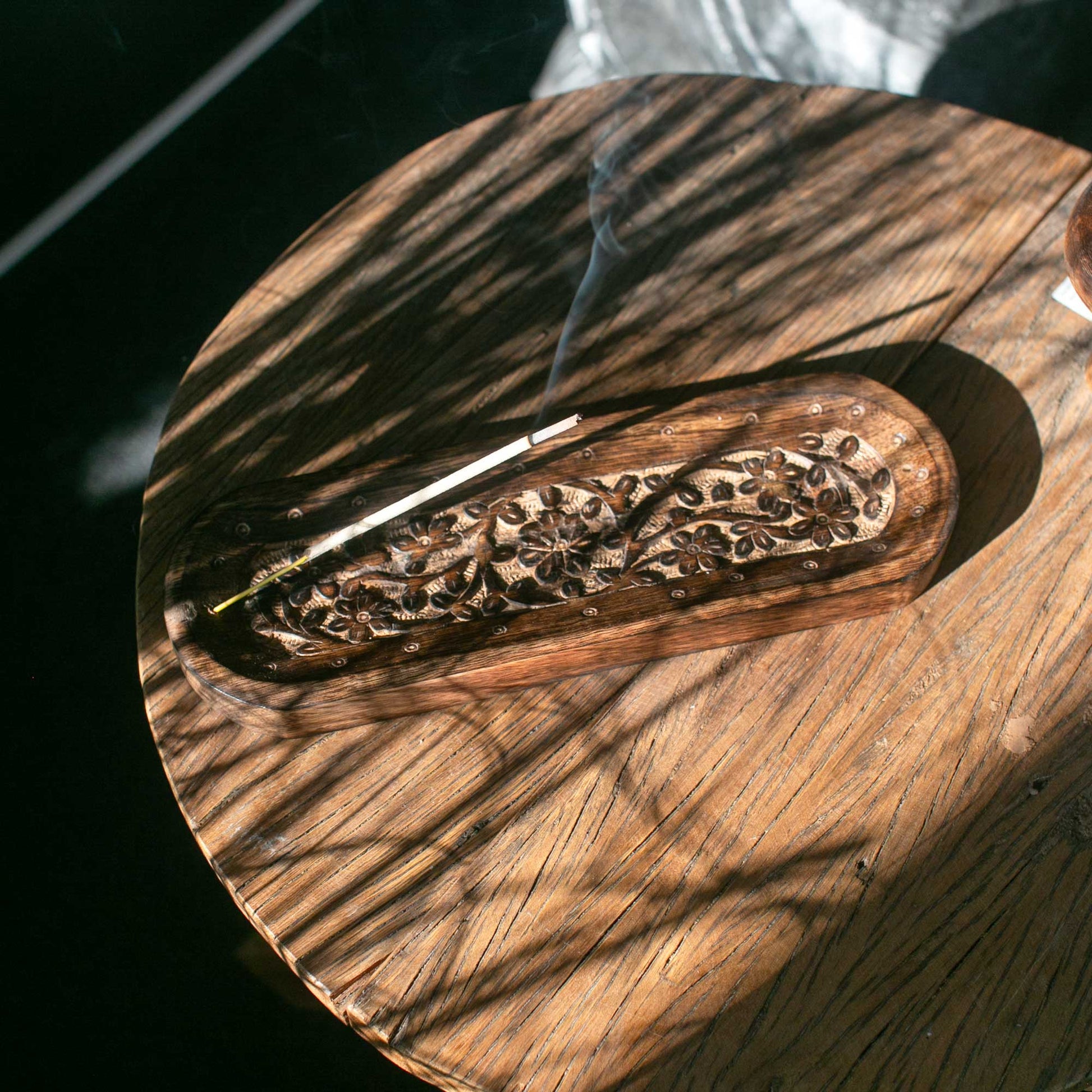 Bliss Large Incense Tray 30x10cm - Classic Whitewash