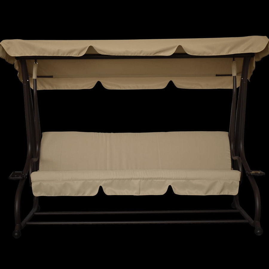 Bricocenter Reclining swing 3 seats 230X120 in brown polyester