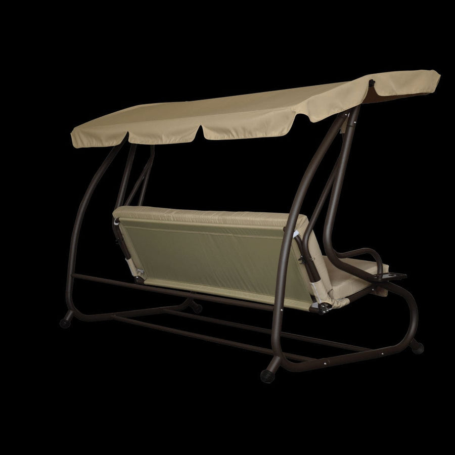 Bricocenter Reclining swing 3 seats 230X120 in brown polyester