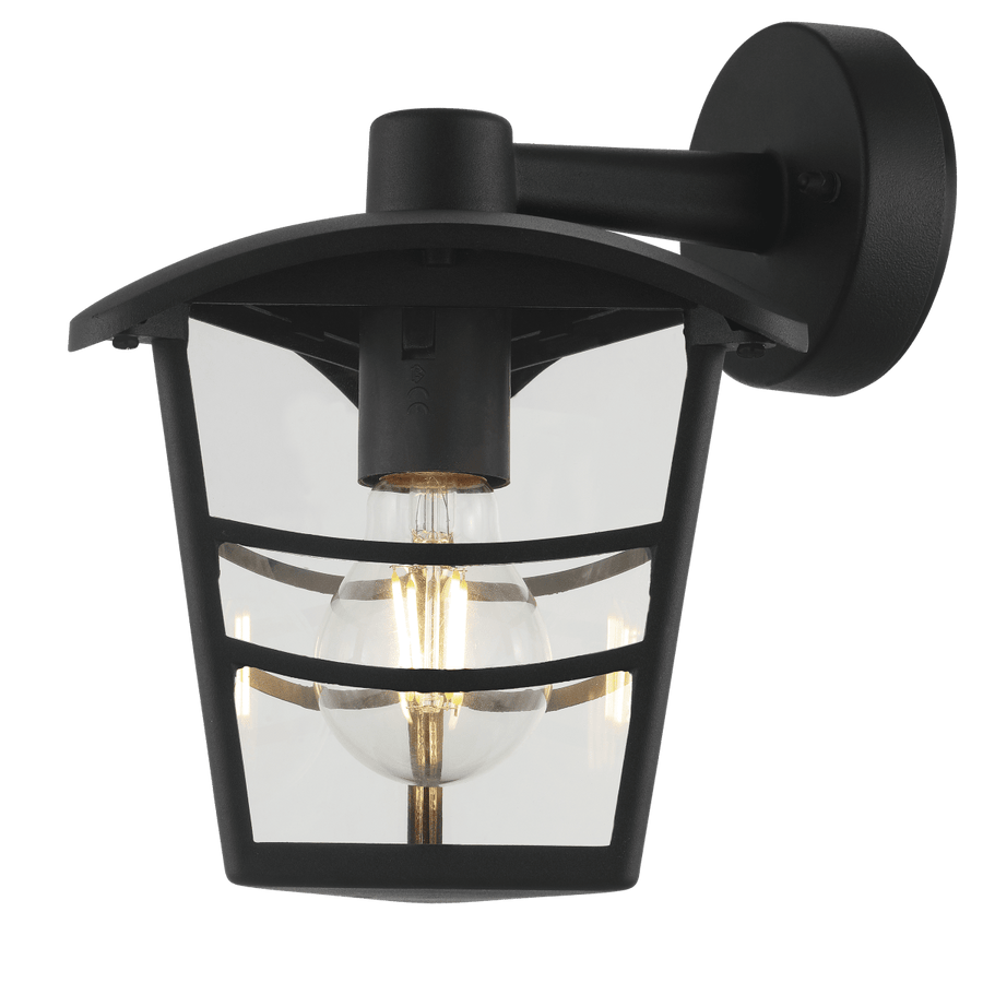 PALAMA BLACK ALUMINUM WALL SCONCE 22X21.5CM E27=60W IP44