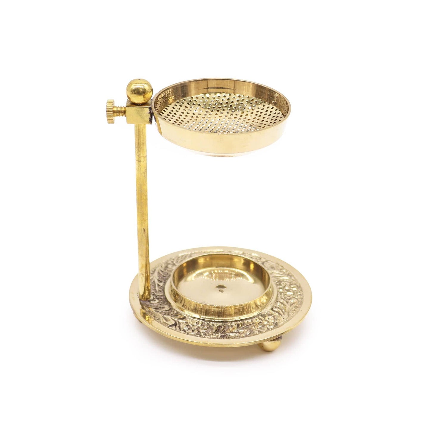 Bliss Brass Resin Incense Warmer - Adjustable