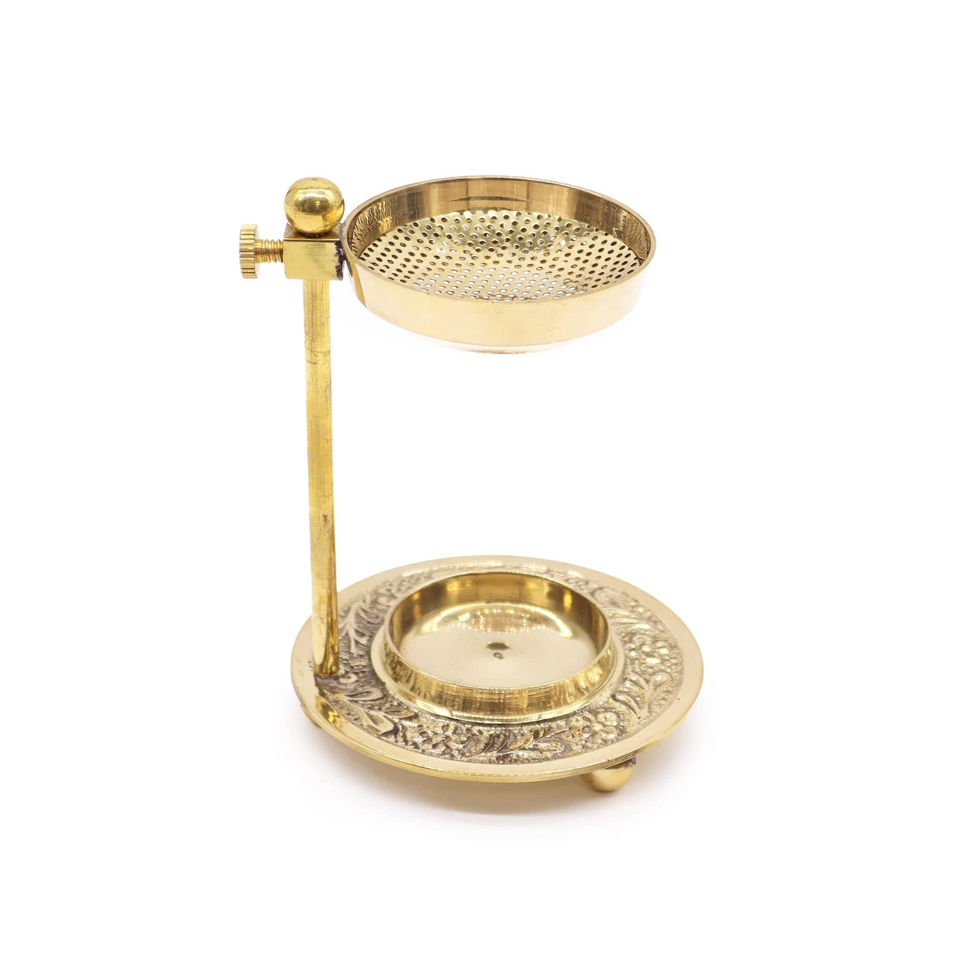 Bliss Brass Resin Incense Warmer - Adjustable