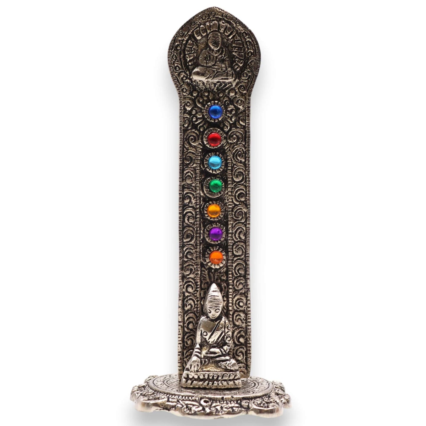 Bliss 7 Chakra Tower Buddha Incense Holder 16x6x7cm