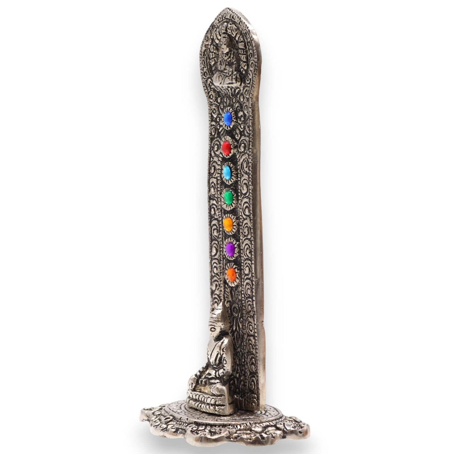 Bliss 7 Chakra Tower Buddha Incense Holder 16x6x7cm