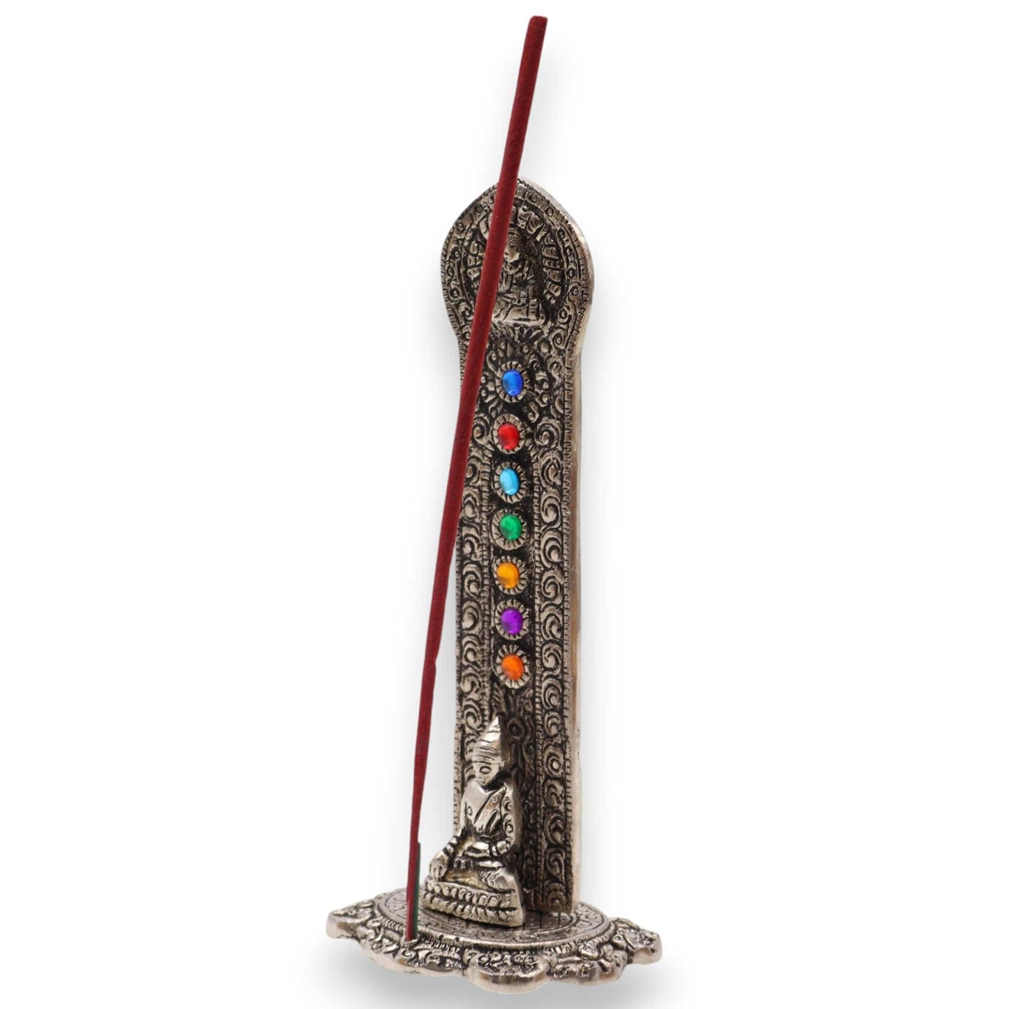 Bliss 7 Chakra Tower Buddha Incense Holder 16x6x7cm