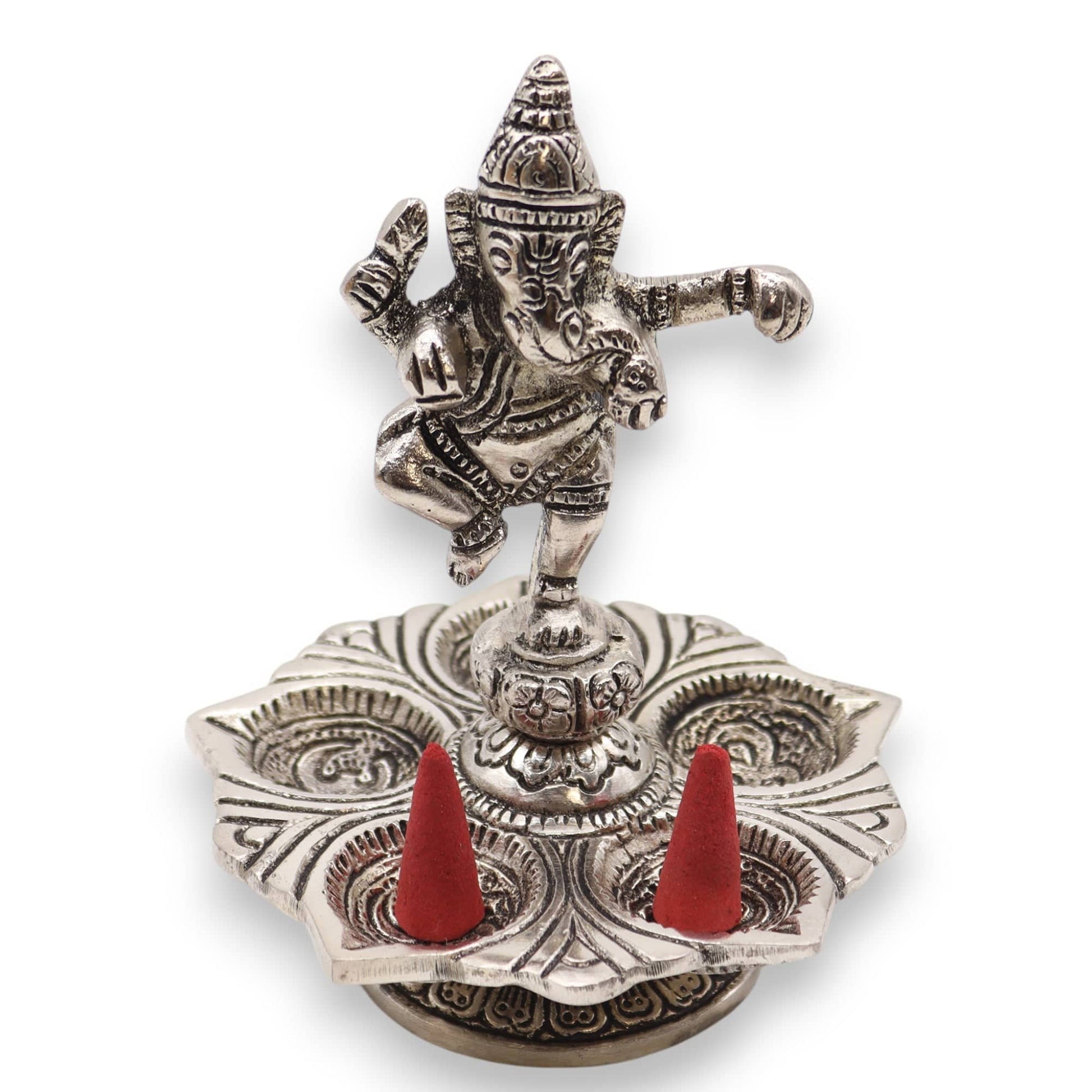 Bliss Dancing Ganesha Incense Holder 14x10cm