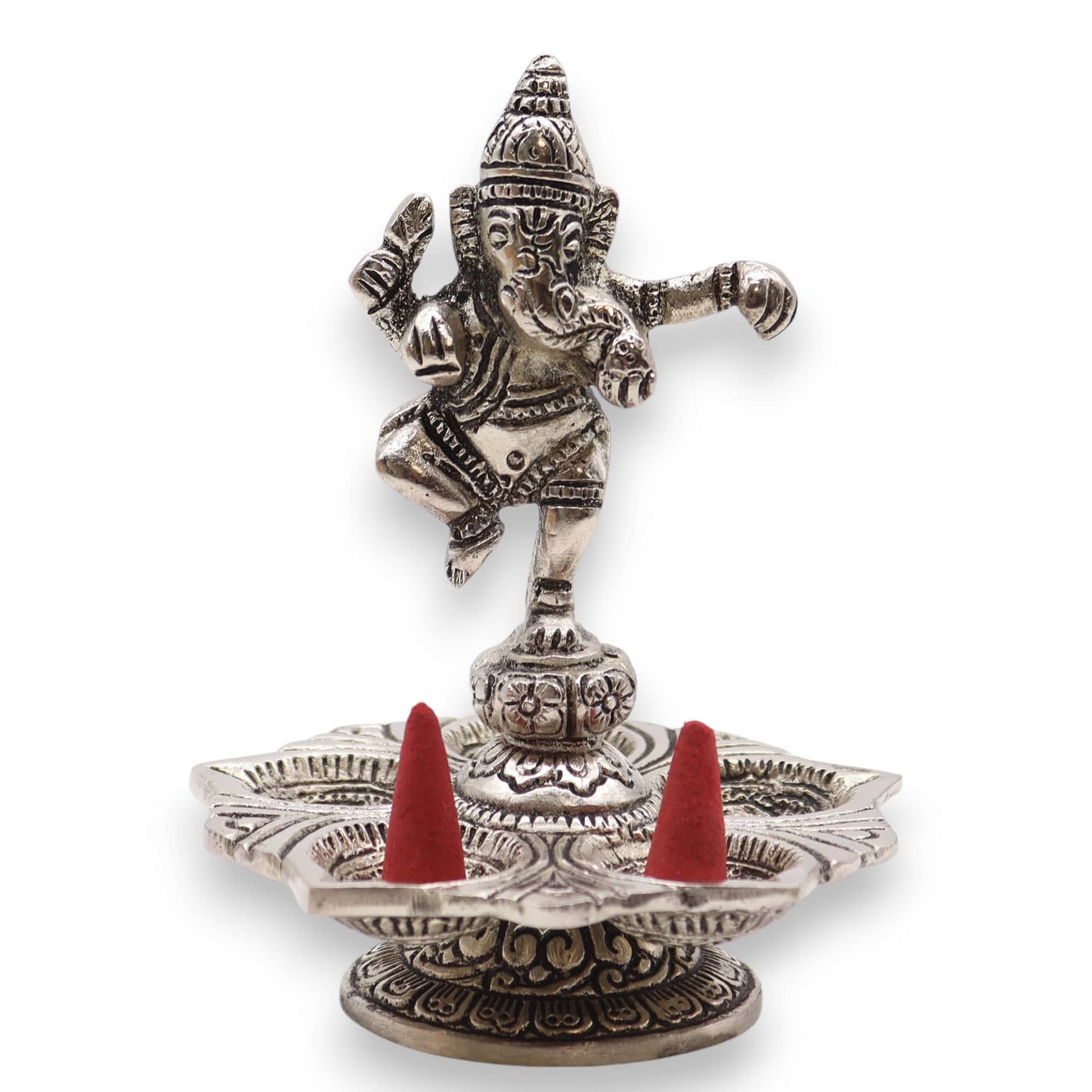 Bliss Dancing Ganesha Incense Holder 14x10cm