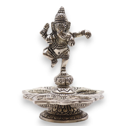 Bliss Dancing Ganesha Incense Holder 14x10cm