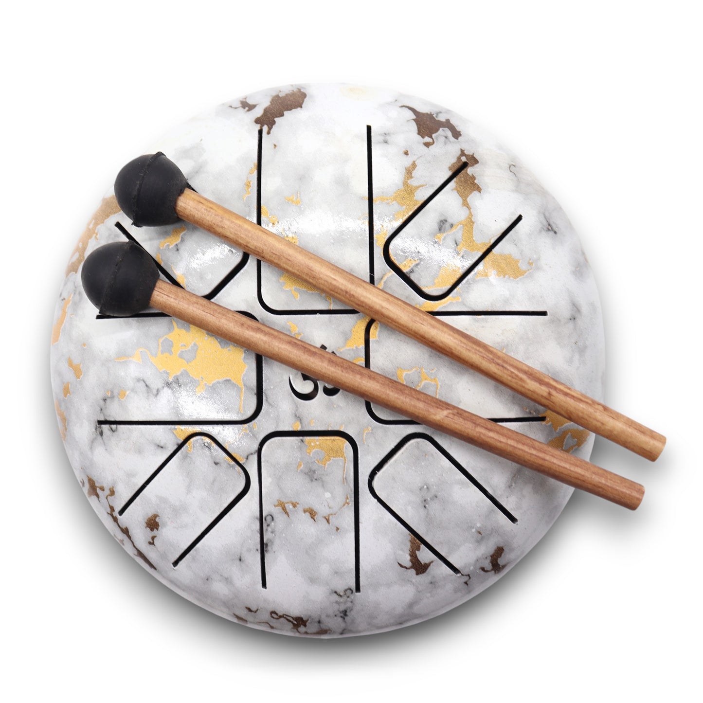 Med Steel Tongue Happy Drums  Marble - 17x13cm