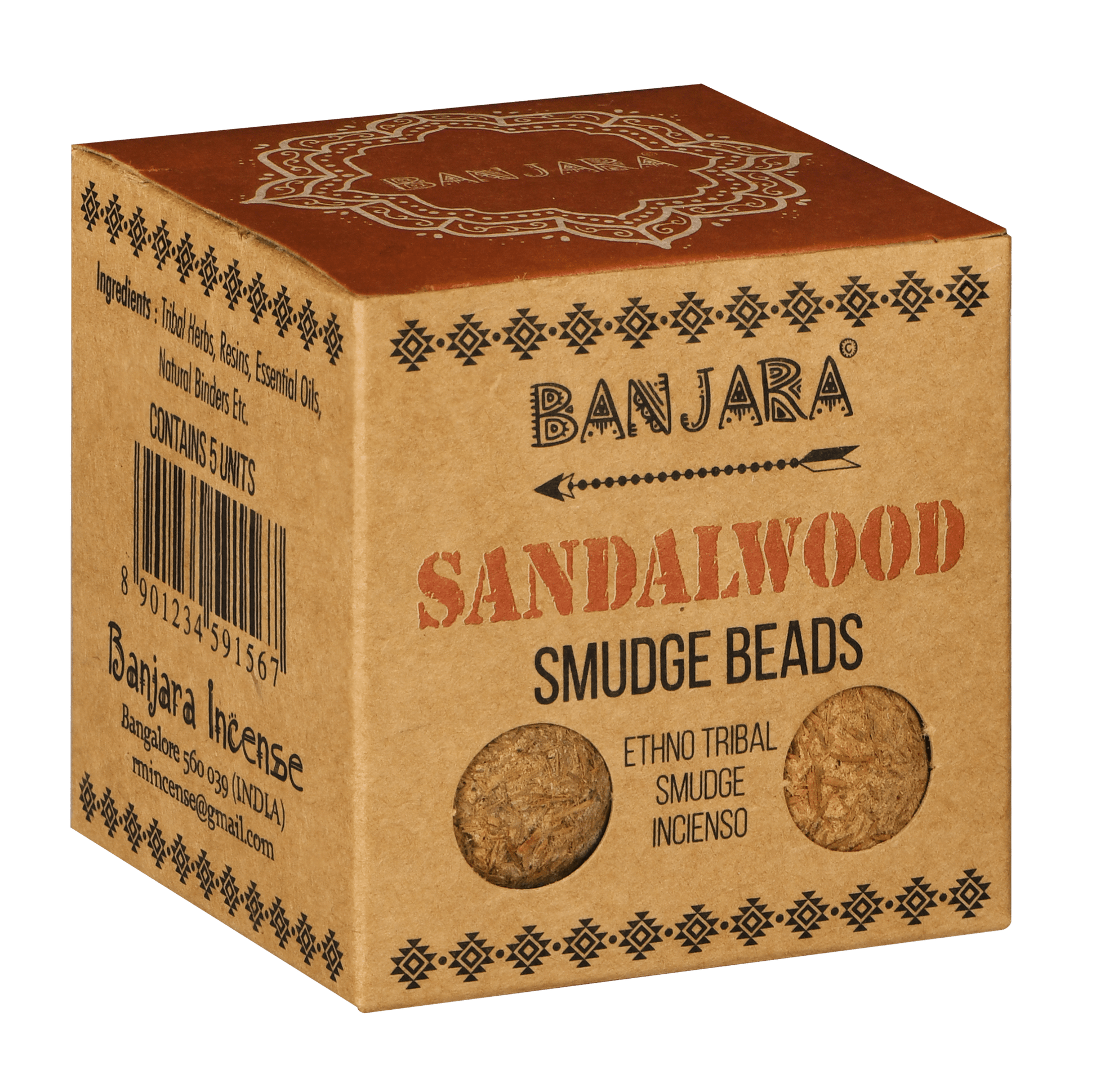 Bliss Banjara Smudge Beads - Sandalwood