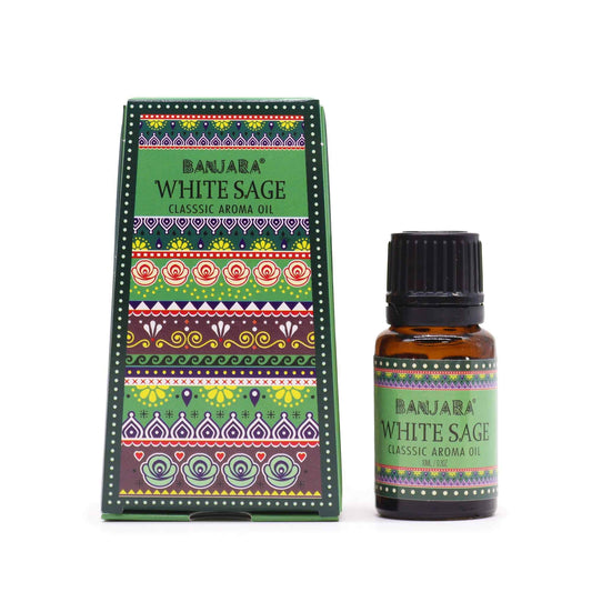 Bliss Banjara Indian Fragrance Oil 10ml - White Sage