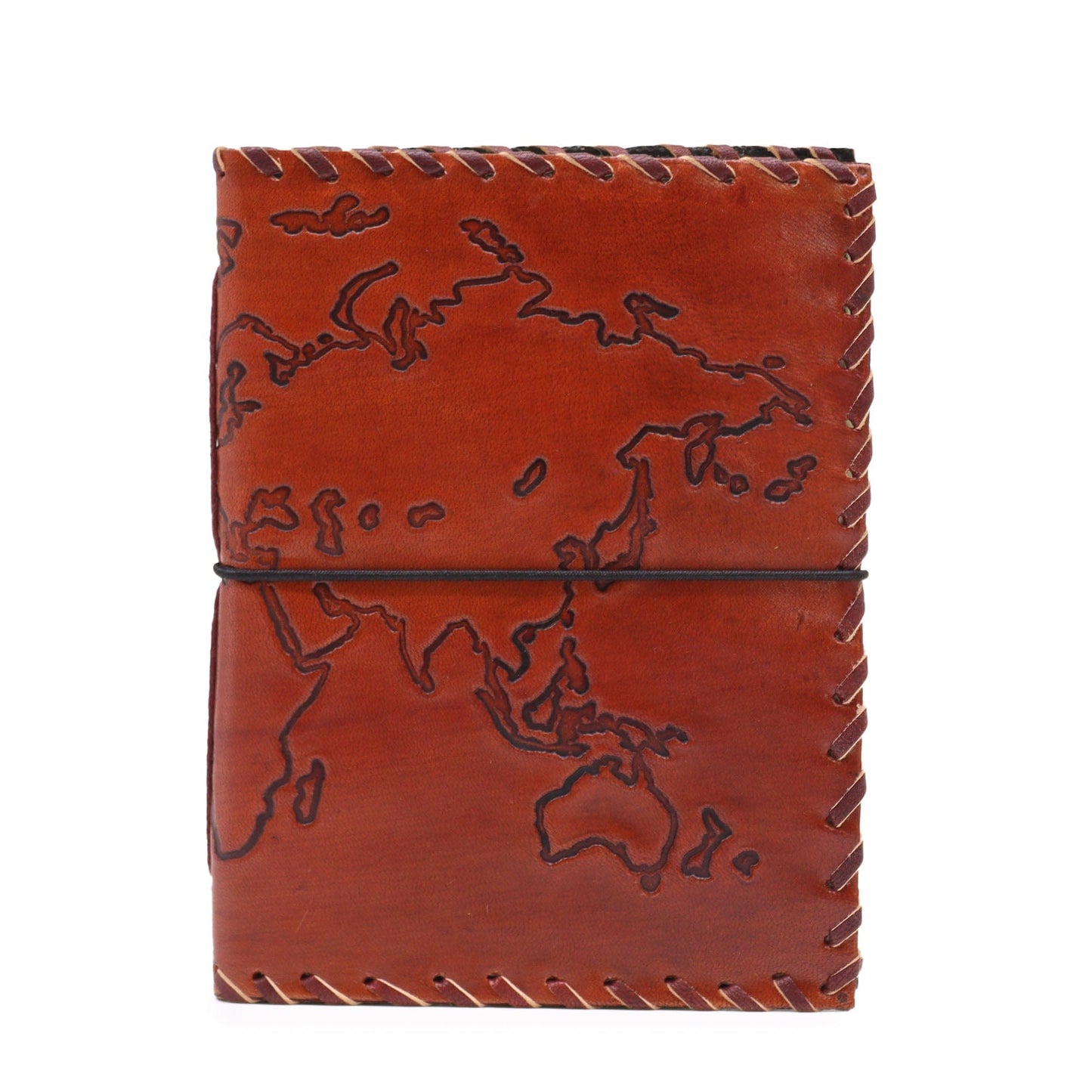 Bliss Travel Journal with wrap - Light Tan - 96 pages - 17x13cm