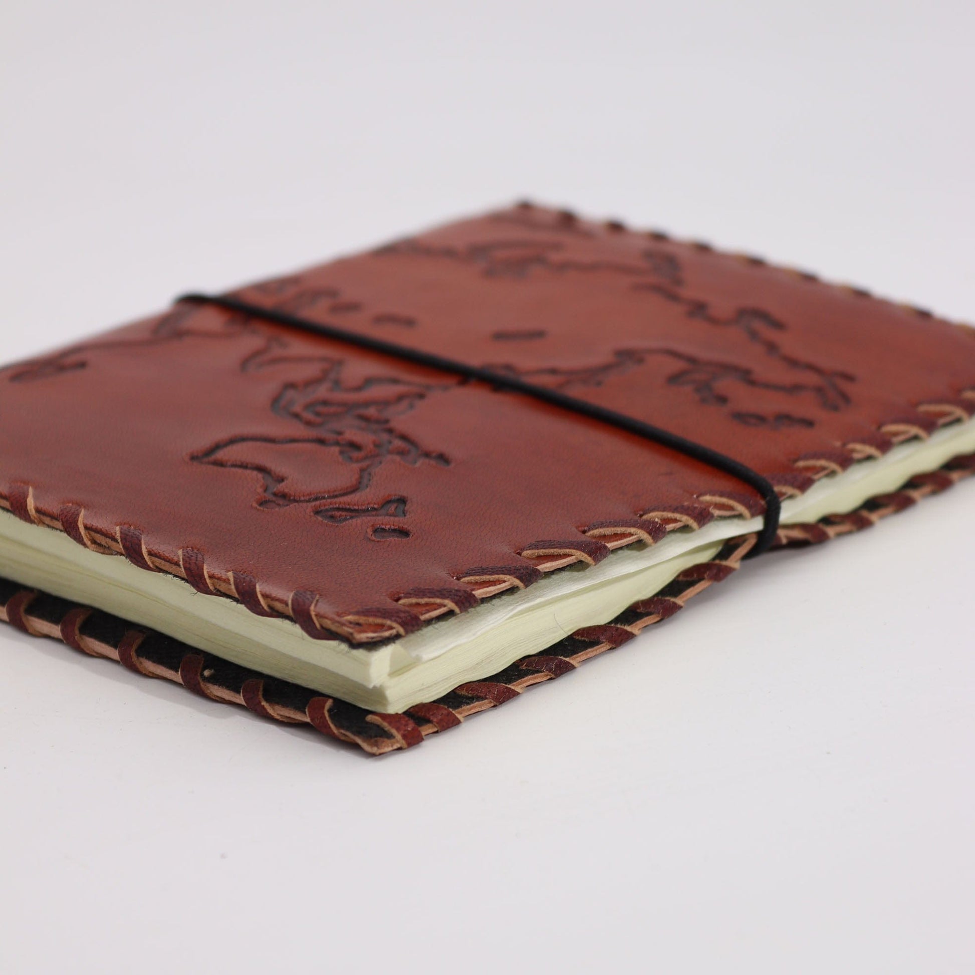 Bliss Travel Journal with wrap - Light Tan - 96 pages - 17x13cm