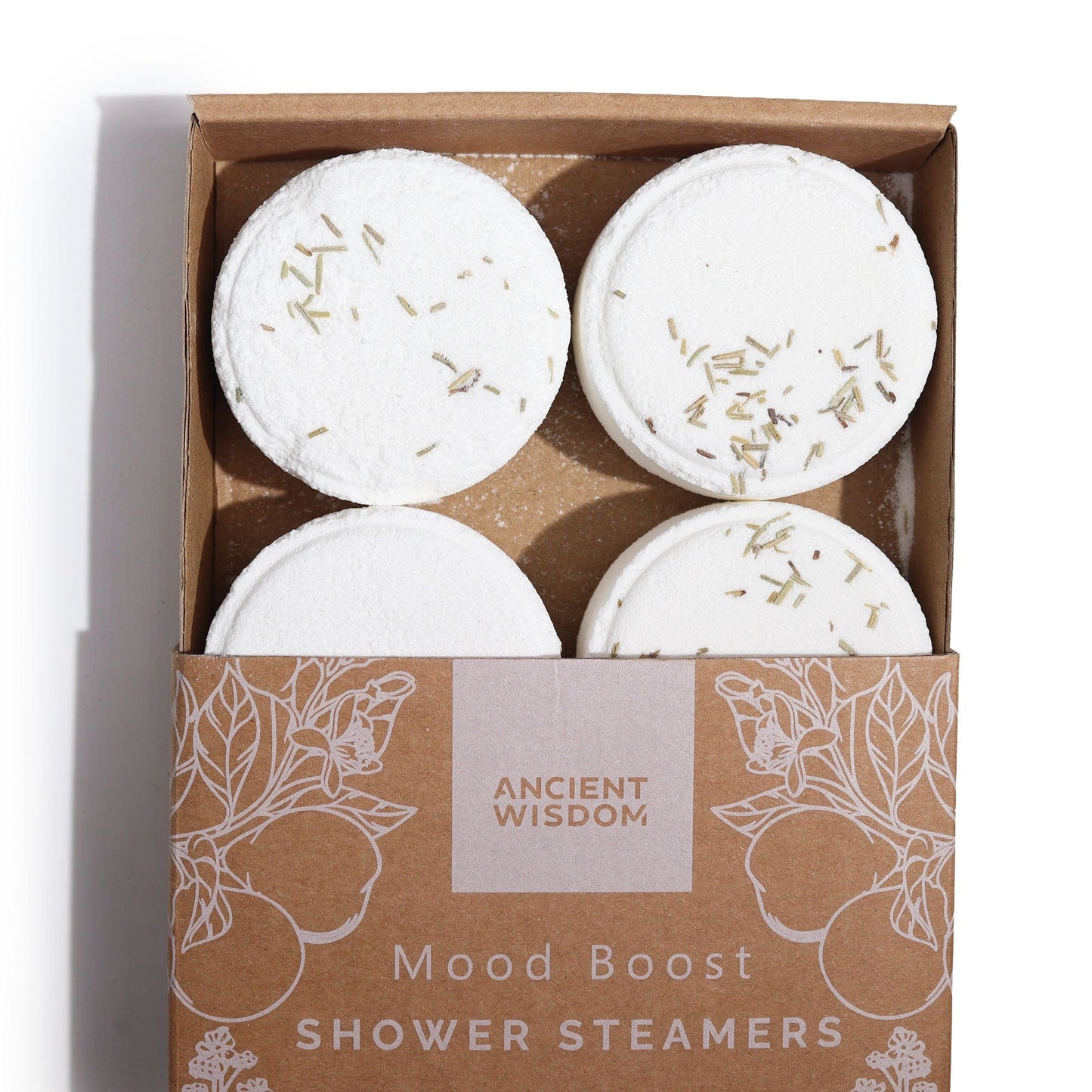 Bliss Zen Shower Steamers - Therapy Wellness Quartet - Mood Boost (White)