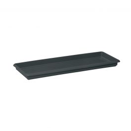 MEDITERRANEAN PLASTIC FLOWER STAND L100XP38XH6 CM ANTHRACITE