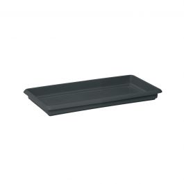 MEDITERRANEAN PLASTIC FLOWER STAND L60XP29XH6 CM ANTHRACITE