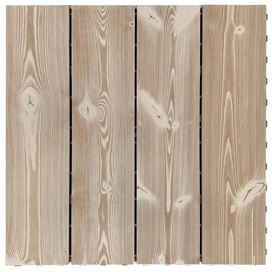 Bricocenter PIASTRELLA AD INCASTRO SMARTDECK IN PINO 60X60CM SPESSORE 25MM BIANCO