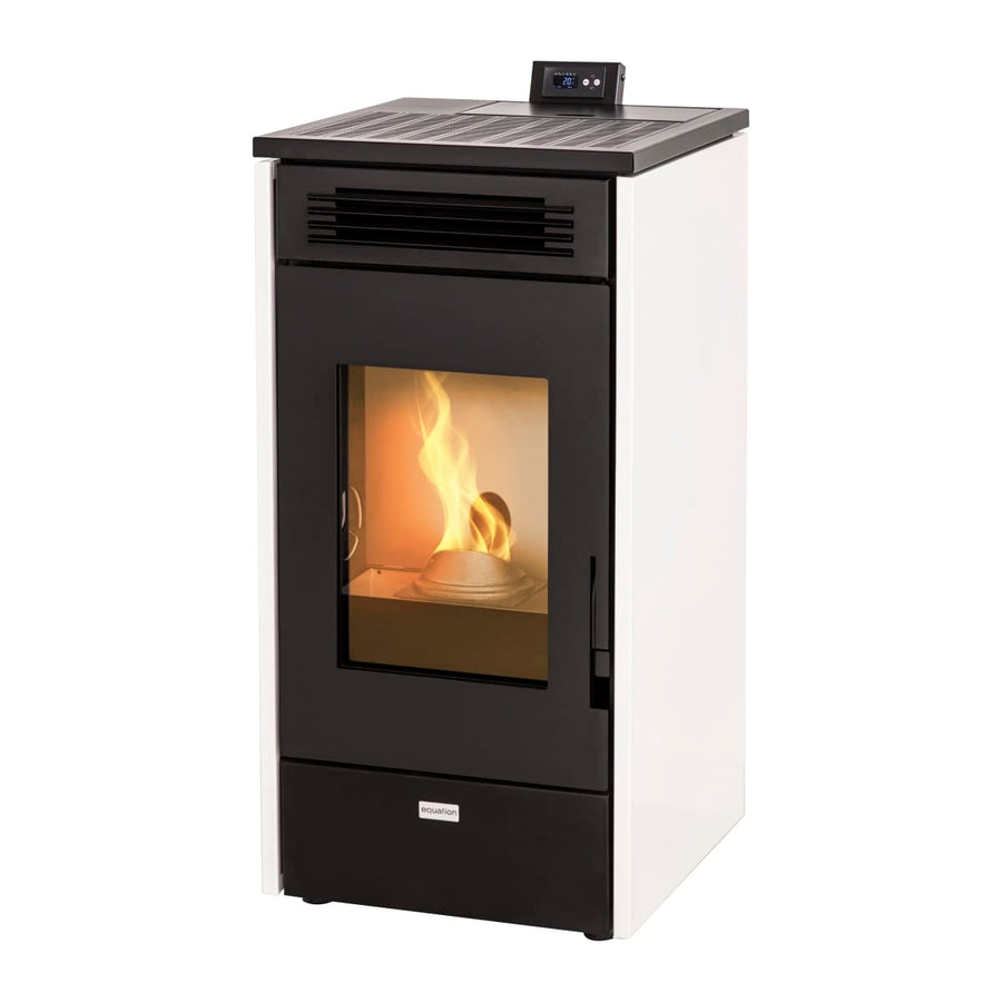 Bricocenter PELLET STOVE MANNU EQUATION L2 9 KW COLOUR BLACK/WHITE