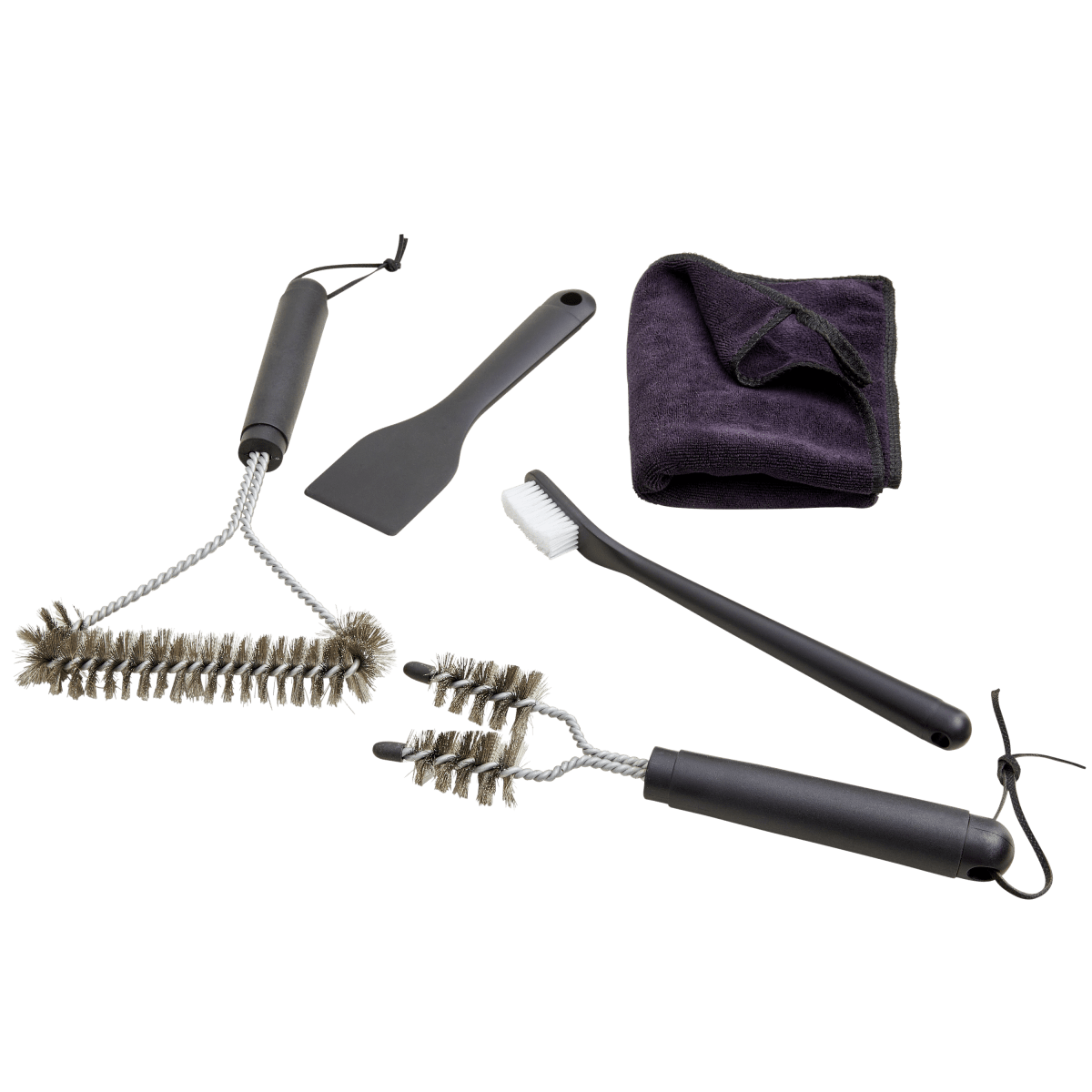 NATERIAL CLEANING SET FOR STEEL BBQ 5 PIECES