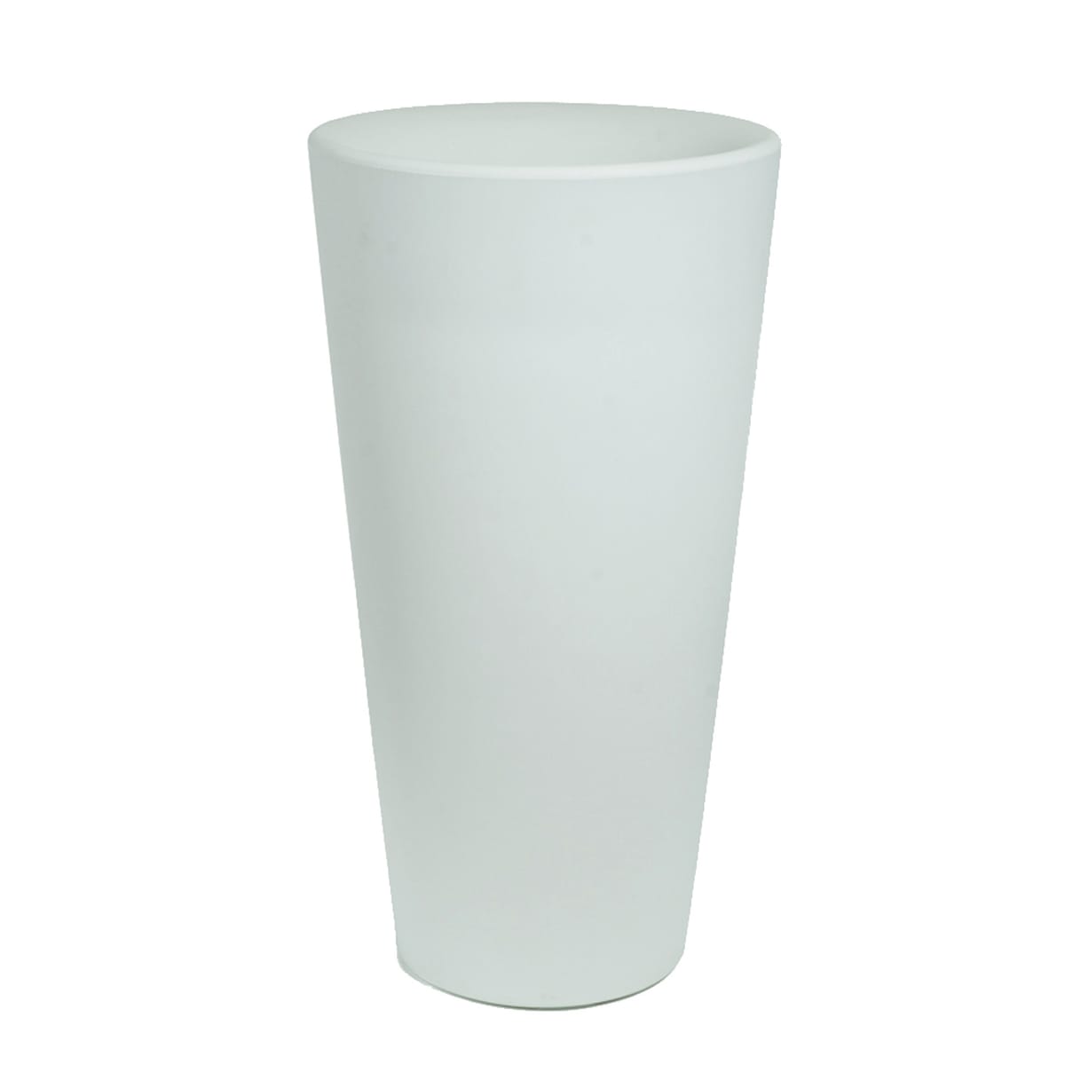 DANA ROTATIONAL PLASTIC VASE DIAMETER 40XH78 CM MATT WHITE