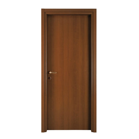 Tanganica walnut door, 70x210 cm, reversible hinge, brass fittings