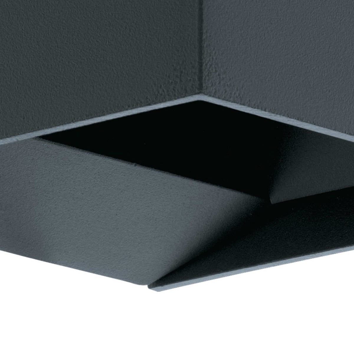 Bricocenter CALPINO ALUMINIUM WALL LIGHT BLACK 10.5X10.5X11 CM LED WARM LIGHT IP54