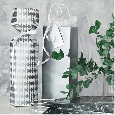 Ikea VINTER 2018 Bottle bag, silver/white